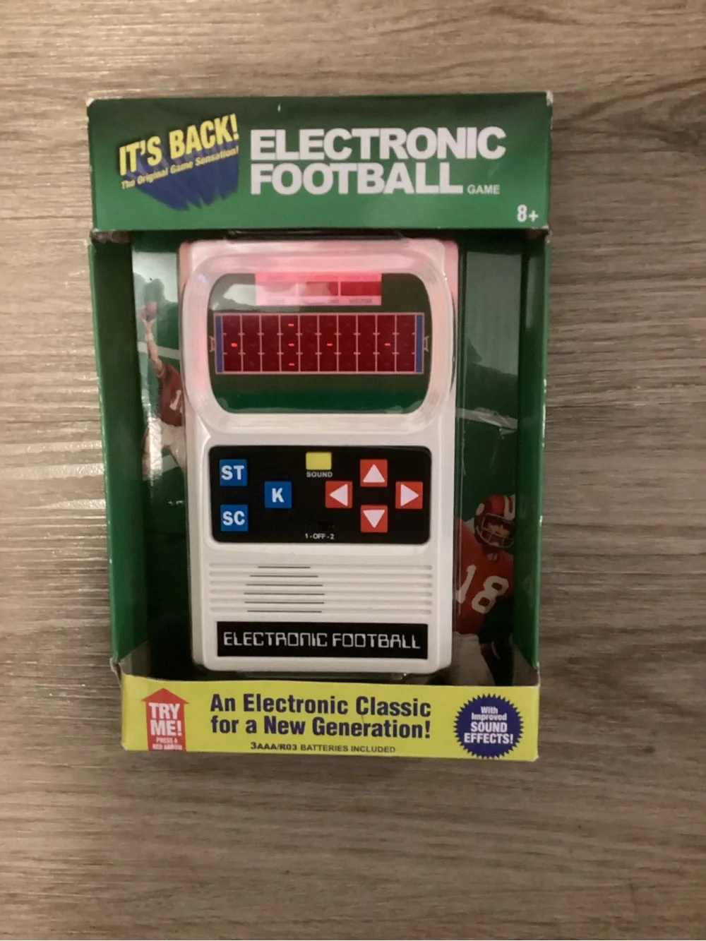 2002 Mattel Electronic Football Handheld Game Brand New Sealed w/Box Damage.